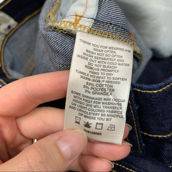 Imogene & Willie Elizabeth High Rise Indigo Jean Raw Hem Ankle Crop Size 25 - Picture 10 of 11